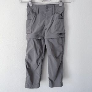 REI Co-op Sahara Convertible Pants Girls Size XXS (4-5) Gray Shorts Outdoor